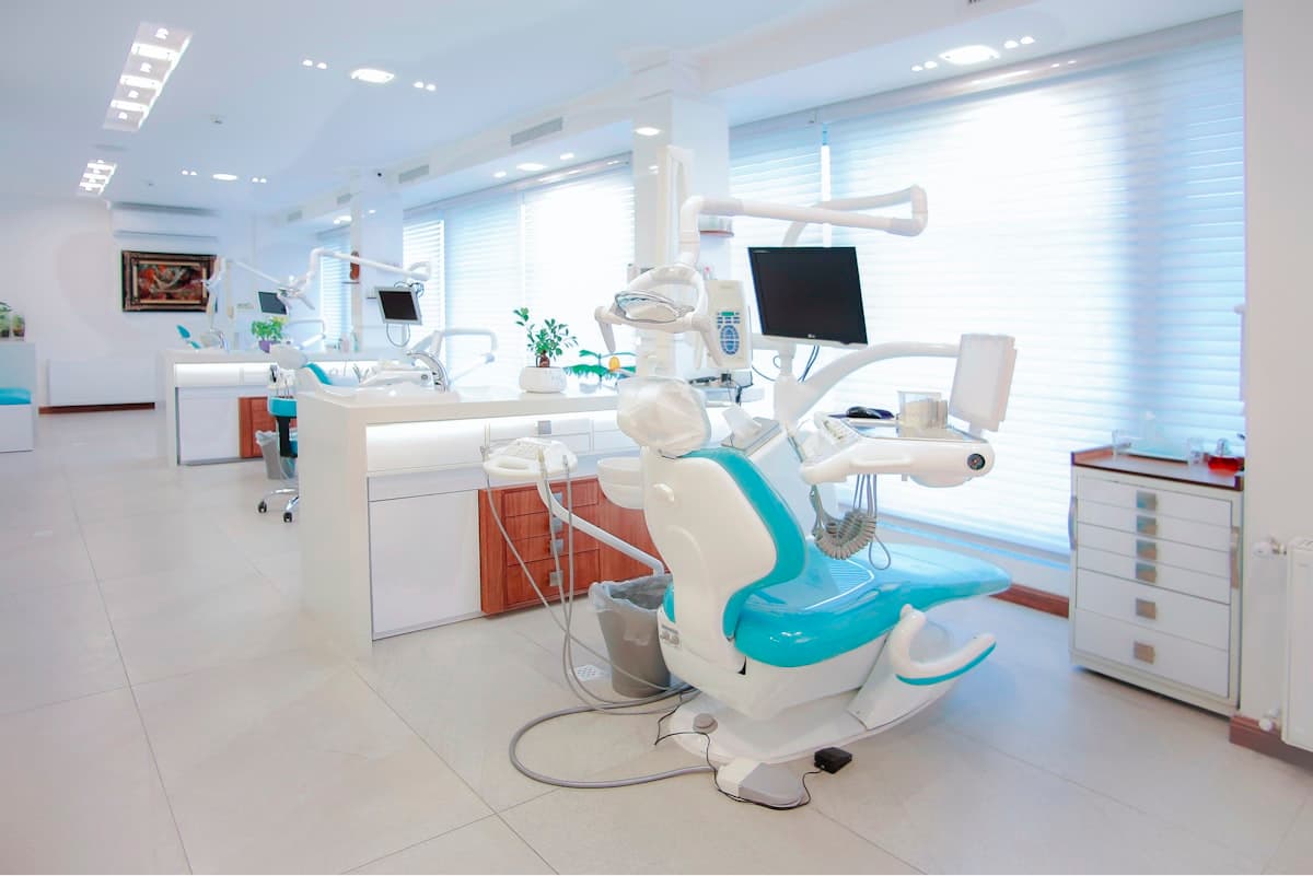 Modern, clean dental clinic interior