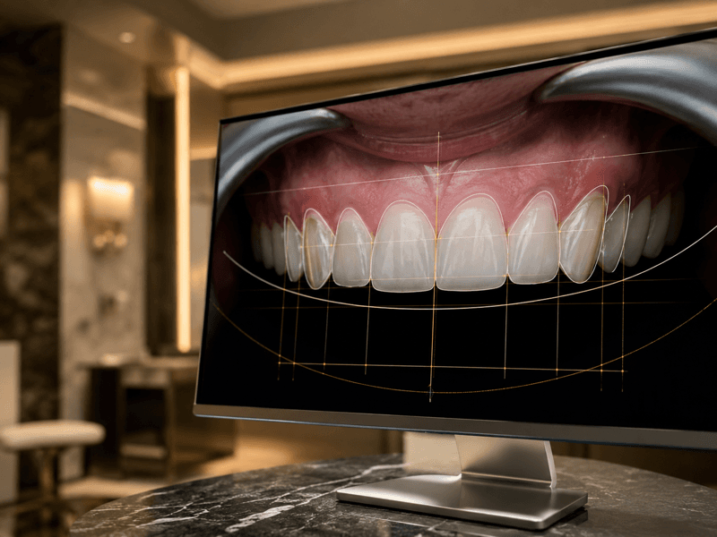 Digital implant and smile design preview